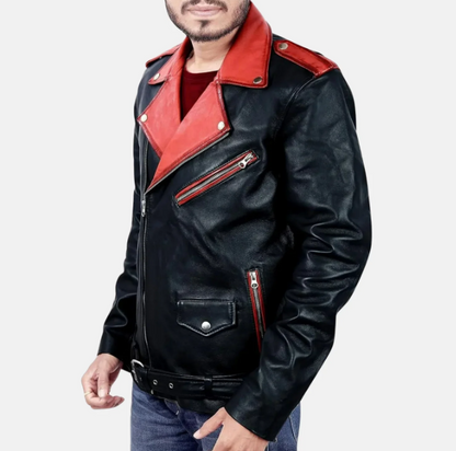 Outlaw Spirit Double Style Mens Biker Jacket