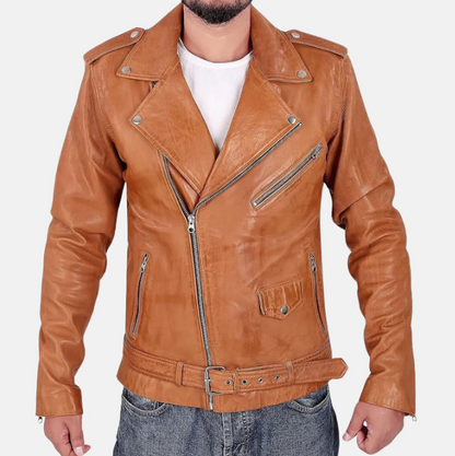 Outlaw Spirit Double Style Mens Biker Jacket