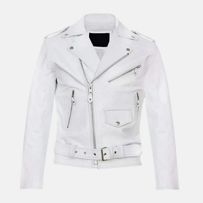 Outlaw Spirit Double Style Mens Biker Jacket