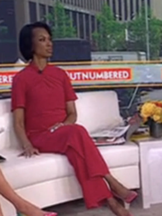 Outnumbered 2025 Harris Faulkner Pink Jumpsuit