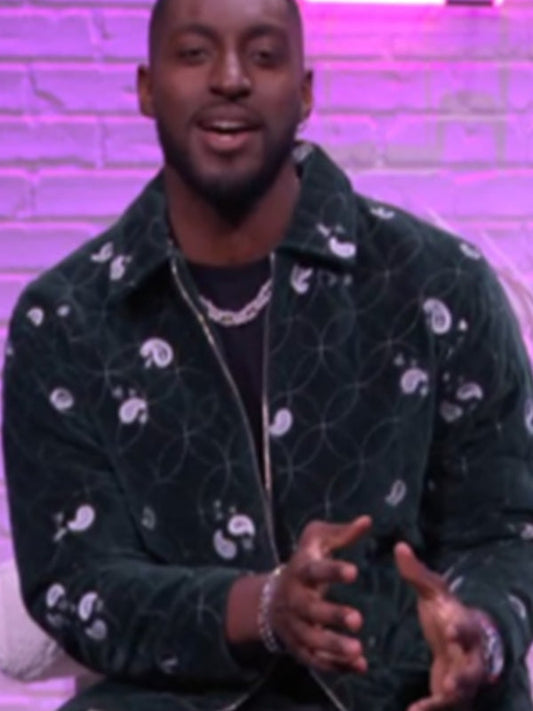 Pop The Balloon Live 2025 Hashim Moore Green Suede Jacket