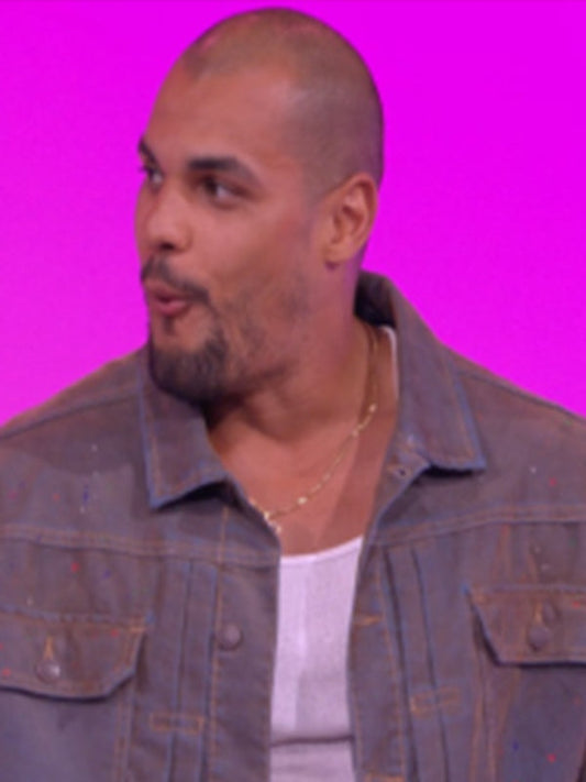 Pop The Balloon Live 2025 Splatter Denim Jacket