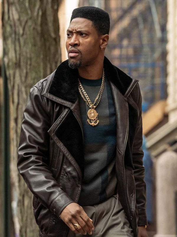 Power Book III London Brown Leather Jacket