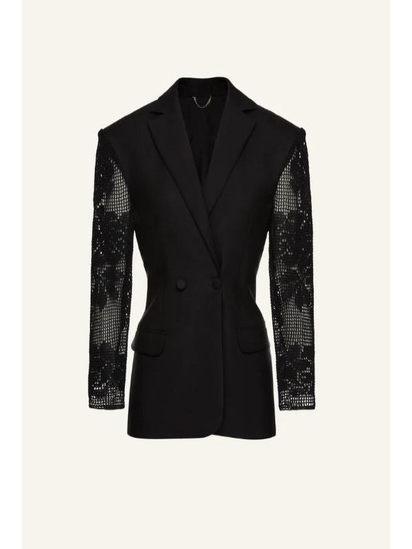 Press Junket 2025 Raechelle Banno Black Hourglass Blazer