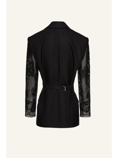 Press Junket 2025 Raechelle Banno Black Hourglass Blazer