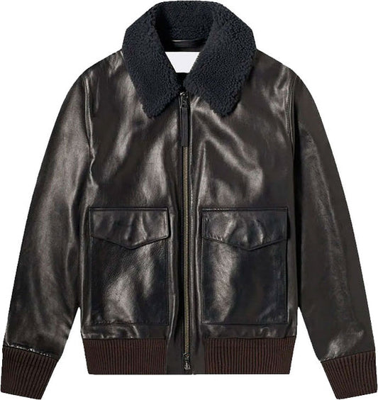 Real Quality Men’s Leather Jacket with Fur