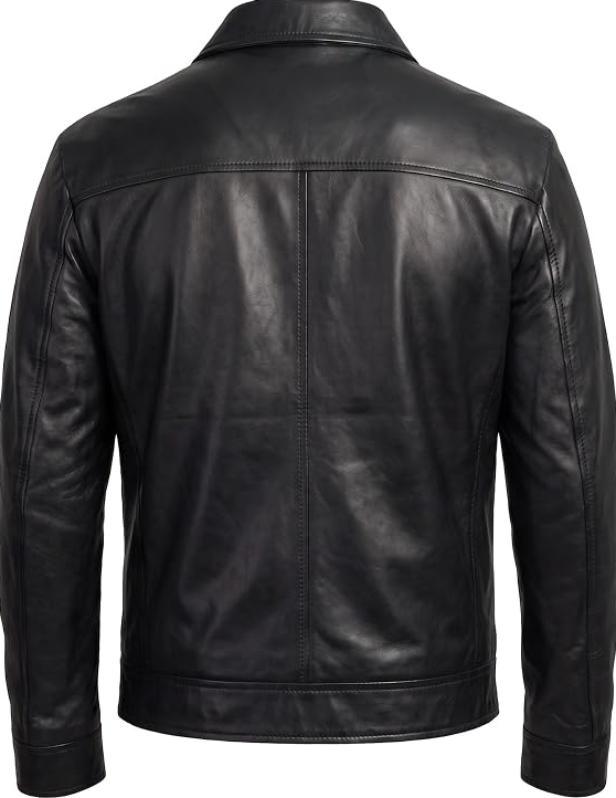 Mens Leather Jacket - Real Lambskin Classic Vintage Style