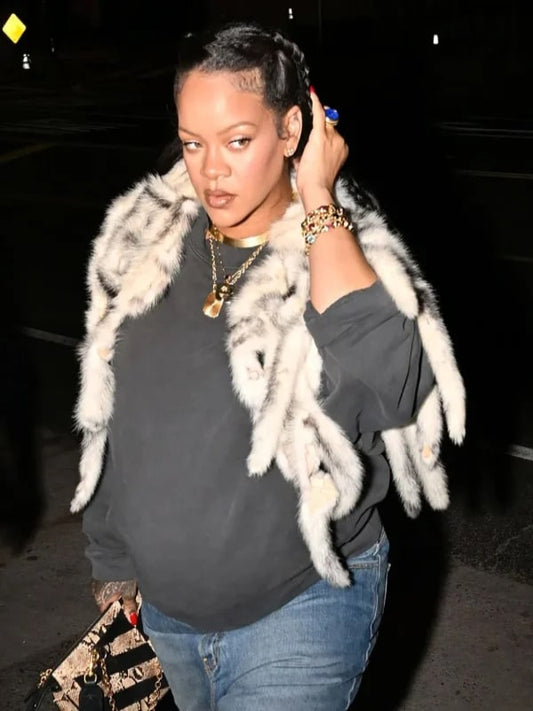 Rihanna Los Angeles 2025 Grey Sweatshirt