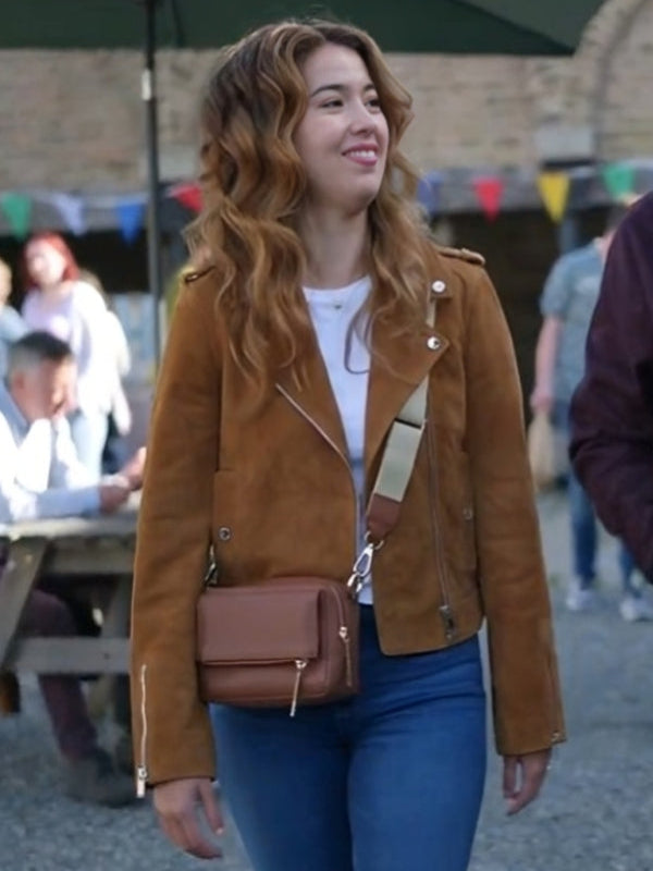 Royal-ish 2025 Nichole Sakura Brown Leather Jacket