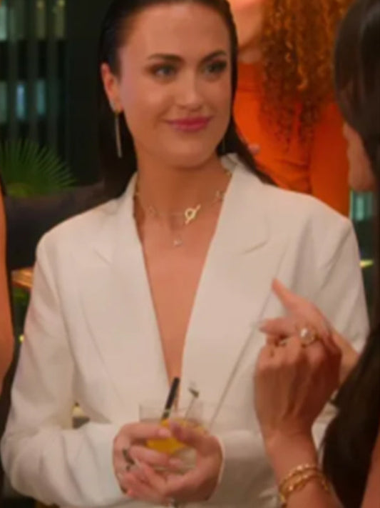 Selling The City 2025 Abigail Godfrey White Cutout Blazer