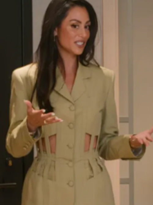 Selling The City 2025 Jade Chan Cage Cut Out Green Blazer