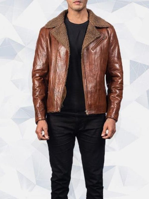 Shearling Brown Leather Jacket