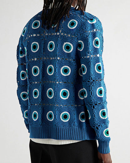 Sherri 2024 Bryan Terrell Clark Evil Eye Crochet Cardigan