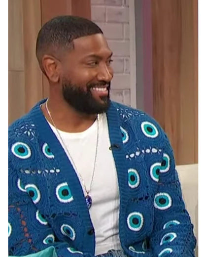Sherri 2024 Bryan Terrell Clark Evil Eye Crochet Cardigan