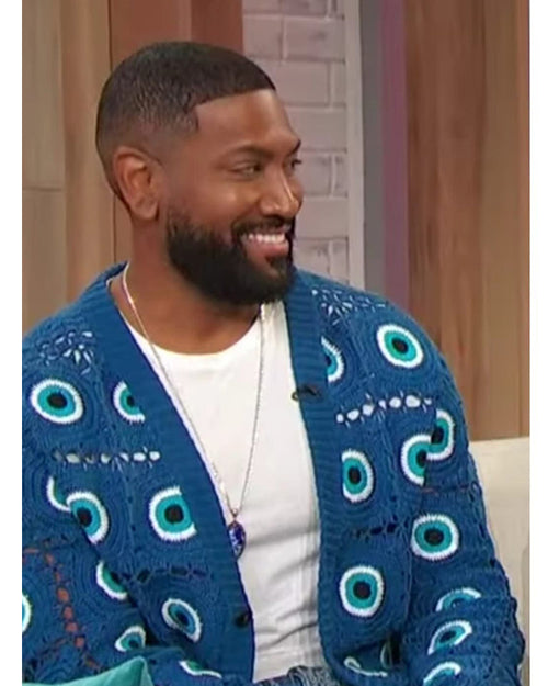 Sherri 2024 Bryan Terrell Clark Evil Eye Crochet Cardigan