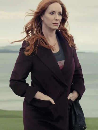 Small Town Big Story 2025 Christina Hendricks Coat
