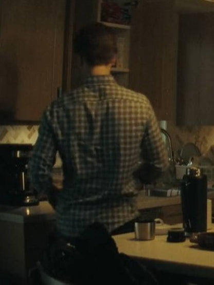 Smoke 2025 Taron Egerton Check Shirt