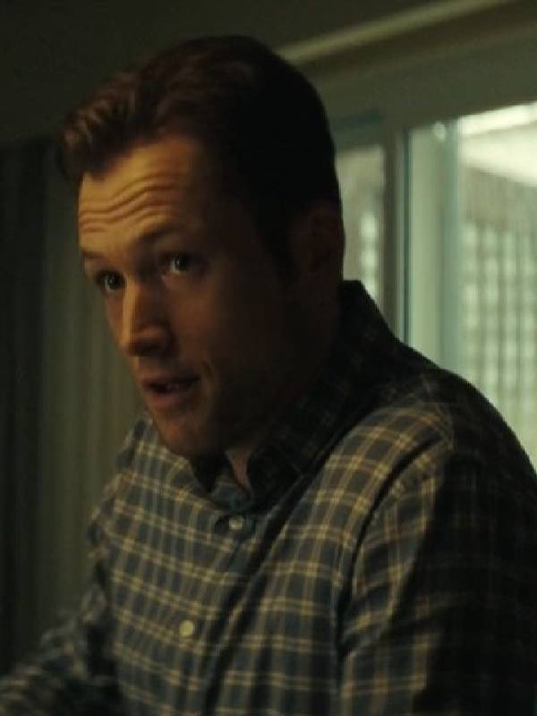 Smoke 2025 Taron Egerton Check Shirt