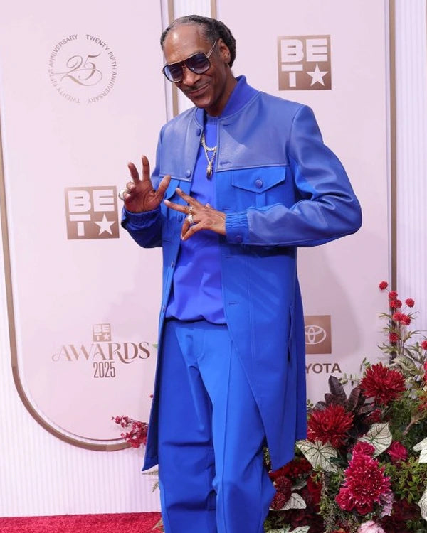Snoop Dogg BET Awards 2025 Blue Long Coat