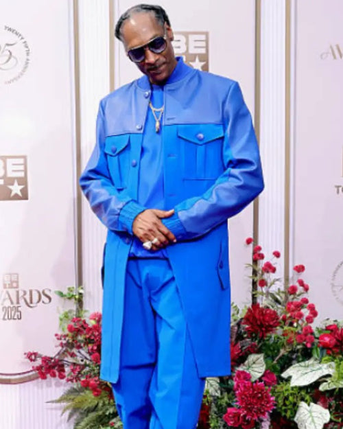 Snoop Dogg BET Awards 2025 Blue Long Coat