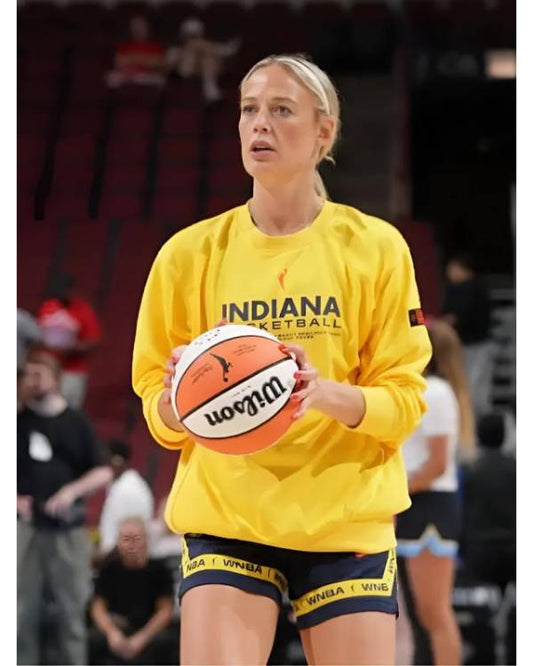 Sophie Cunningham 2025 Indiana Fever Yellow Sweatshirt