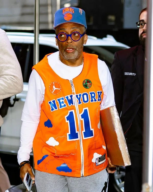Spike Lee 2025 New York Knicks Orange Vest