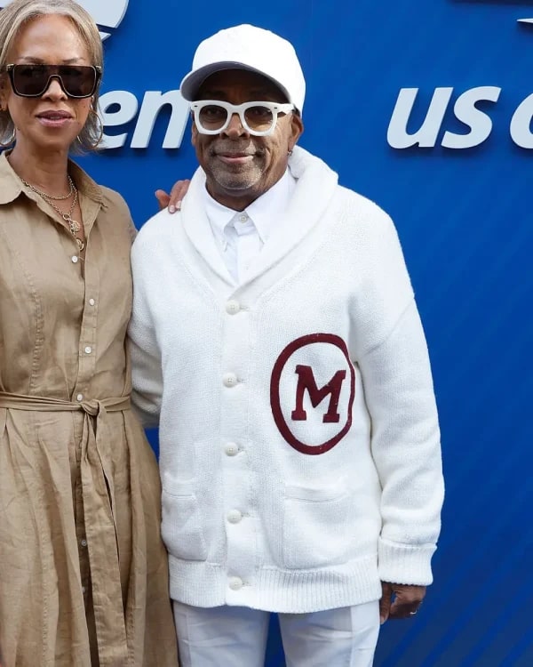 Spike Lee 2025 US Open Tennis Championships White Cardigan