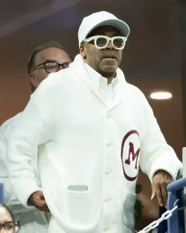 Spike Lee 2025 US Open Tennis Championships White Cardigan
