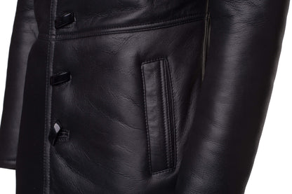 Real Shearling Trench Coat Inspired by Ryan Gosling’s Blade Runner 2049