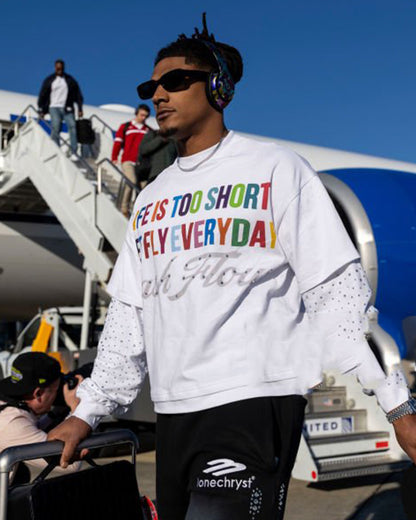 Super Bowl LIX 2025 Isiah Pacheco White Printed T-Shirt