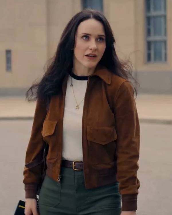 Superman 2025 Rachel Brosnahan Brown Suede Jacket