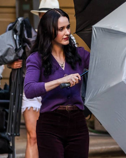 Superman 2025 Rachel Brosnahan Purple Cardigan