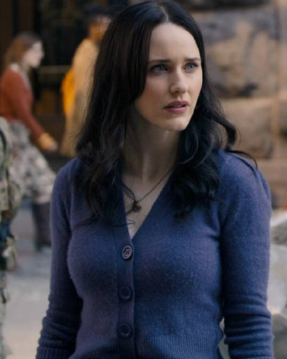 Superman 2025 Rachel Brosnahan Purple Cardigan