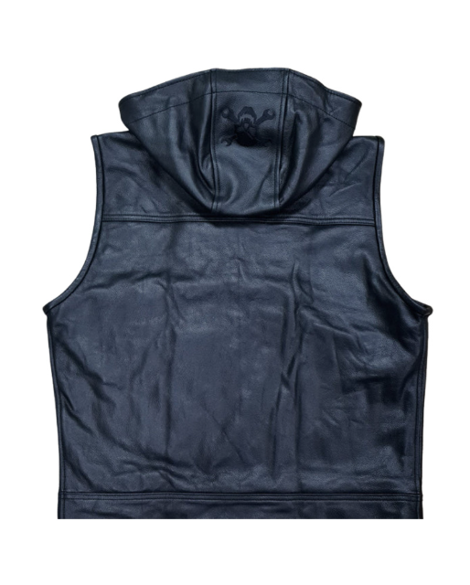 Svarog Black Leather Vest