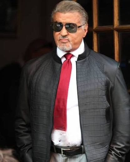 Sylvester Stallone NYC 2025 Black Jacket