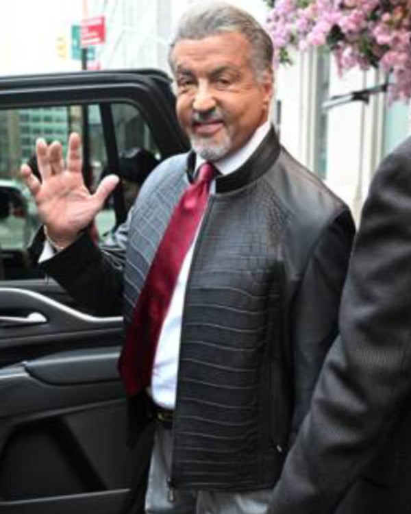 Sylvester Stallone NYC 2025 Black Jacket