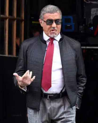 Sylvester Stallone NYC 2025 Black Jacket