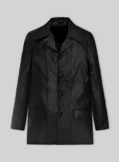 Sylvester Stallone Rocky 2 Leather Trench Coat