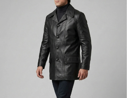 Sylvester Stallone Rocky 2 Leather Trench Coat