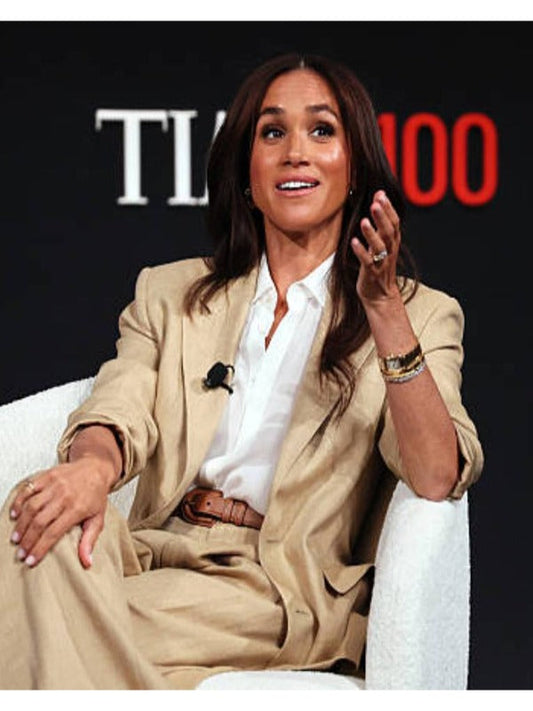 TIME100 Summit 2025 Meghan Beige Blazer
