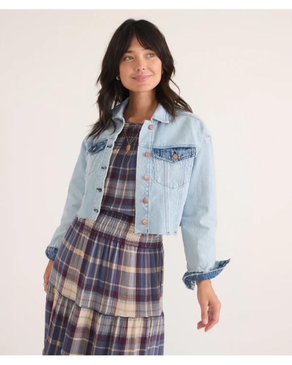 The Motherhood 2025 Patchwork Denim Jacket