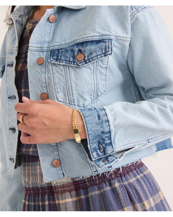 The Motherhood 2025 Patchwork Denim Jacket