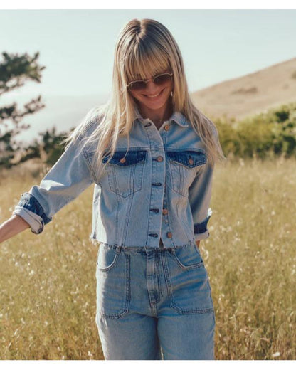 The Motherhood 2025 Patchwork Denim Jacket