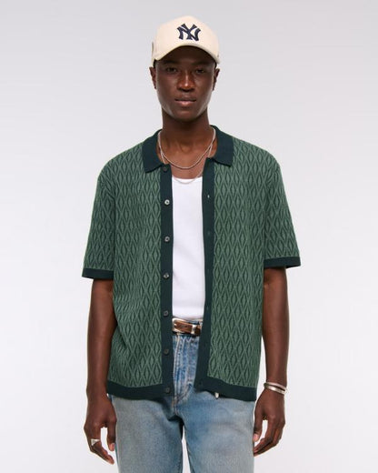 The Today Show 2025 Philip Lindsay Green Knit Polo Shirt
