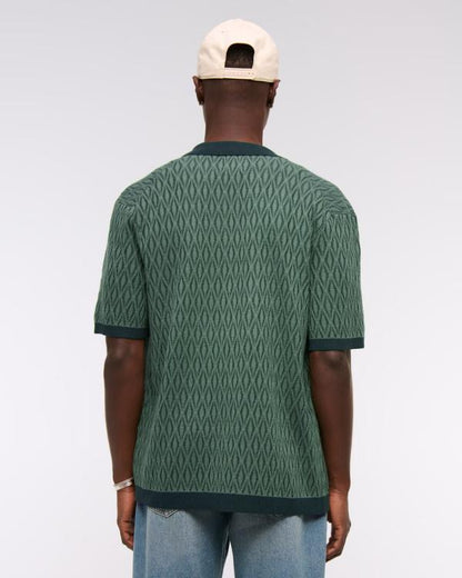 The Today Show 2025 Philip Lindsay Green Knit Polo Shirt