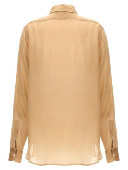 Your Friends And Neighbors 2025 Light Gold Pleated Blouse