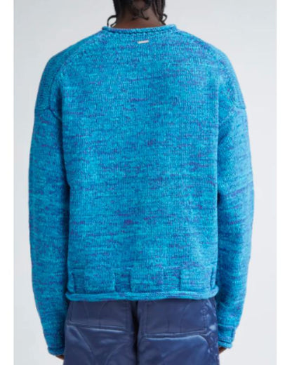 The Today Show 2025 Matteo Lane Blue Space Dye Sweater