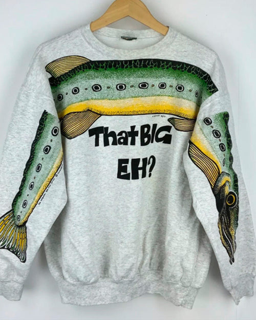 That Big Eh sweatshirt – cozy unisex pullover with bold printed logo on front