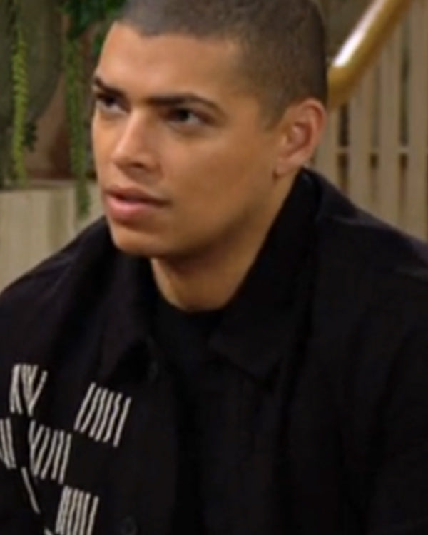 The Bold And The Beautiful 2025 Black Embroidered Jacket