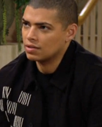 The Bold And The Beautiful 2025 Black Embroidered Jacket